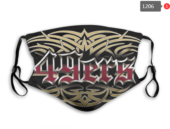 NFL San Francisco 49ers #11 Dust mask with filter->nfl dust mask->Sports Accessory